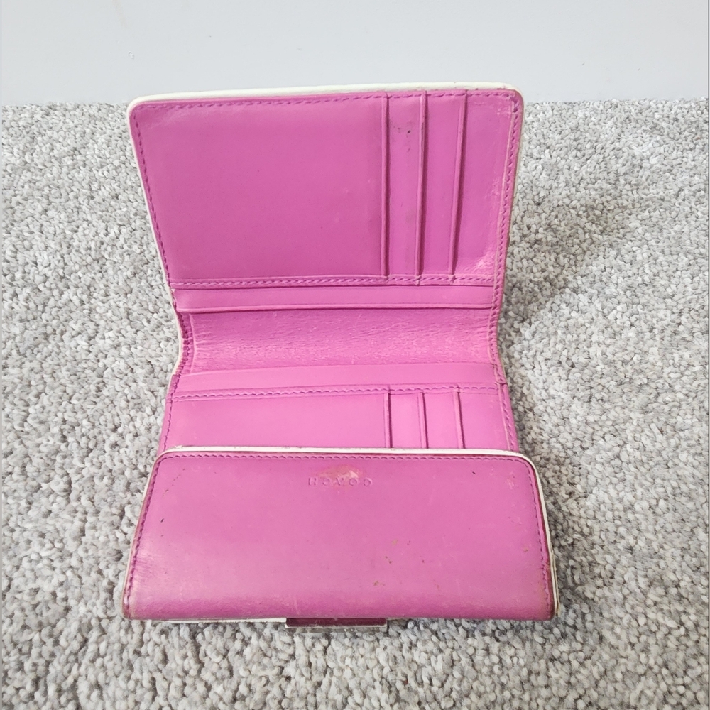 Vintage Coach Pink Leather Wallets